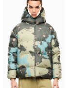 EA7 Мъжко яке MOUNTAIN M ECO DOWN HOODED JACKET GRAPHIC - полиамид - зелено