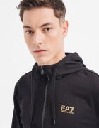 EA7 Памучен спортен екип с качулка Златист/Черен