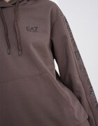 EA7 Спортен екип с памук с лого Тъмнокафяв