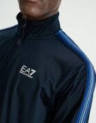 EA7 Спортен екип с цип и райе Тъмносин/Ултрамарин синьо/Кралско Синьо