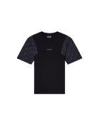 EA7 Тениска TRAIN GRAPHIC SERIES BOY TEE SS MONOGRAM LOGO - Памук - Черно