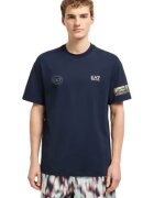 EA7 Тениска за лайфстайл - M TEE SS GOLD - 7M000302-AF12874-UB102 - Синя