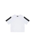 EA7 Тениска за момичета TEE SS TAPE - Памук - Бяла