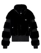EA7 Яке Emporio Armani SKI W CORTINA ECO-FUR JKT 7W000380AF14797UC001 - Черен