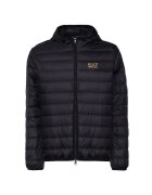EA7 Яке за мъже - m down light hooded jacket - 8NPB24-PNGPZ-0208 - XS INTL - Черно