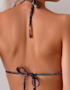 EFAYN.RO Бански костюм комплект от 2 части минималистичен модел с деликатен принт регулируем сутиен с триъгълна чашка Многоцветен