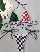 EFAYN.RO Дамски бански 2 части championship model триъгълни чашки и регулиращи се бикини EFAYN Многоцветен