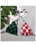 EFAYN.RO Дамски бански 2 части championship model триъгълни чашки и регулиращи се бикини EFAYN Многоцветен
