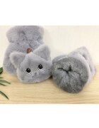 EFAYN.RO Дамски ръкавици много топли модел котка кабриолет EFAYN Сив