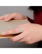 EFAYN.RO Унисекс пръстен деликатен модел с множество звездички тематика нощно небе регулируем EFAYN Сребрист