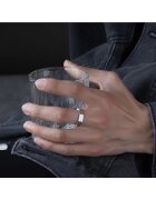 EFAYN.RO Унисекс пръстен минималистичен индустриален модел тема самодисциплина регулируем EFAYN Сребрист