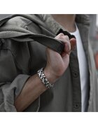 EFAYN.RO Винтидж гривна модел разтопено желязо ретро тематика EFAYN Сребрист