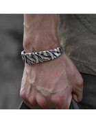 EFAYN.RO Винтидж гривна модел разтопено желязо ретро тематика EFAYN Сребрист