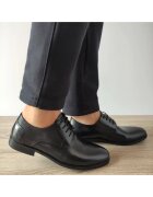 ELDEMAS Елегантни мъжки обувки 9122-3 Black - черни