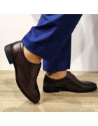 ELDEMAS Елегантни мъжки обувки F066-025 Coffee - Кафе