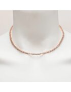 ElectraStore Colier Tennis Din Argint Gold-Rose - 43 CM