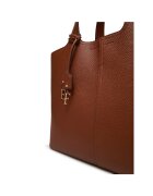 Elisabetta Franchi Дамска чанта модел Cognac 027 - екологична - цвят коняк