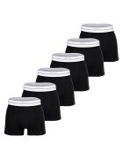 ELLESSE Боксерки с лого - 6 чифта - Черен/Бял