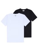 ELLESSE Памучни тениски - 2 части - Бял/Черен