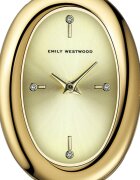 Emily Westwood Овален часовник с кристали Златист