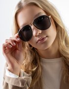 Emily Westwood Слънчеви очила Victoria Aviator Златист/Черен