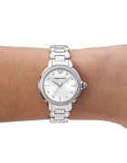 Emporio Armani Часовник с кристали Сребрист