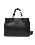 Emporio Armani Дамска чанта черна - от естествена кожа - модел EW000361 AF18673 UC0