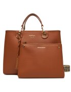 Emporio Armani Дамска чанта - екологична кожа - кафява - One Size INTL