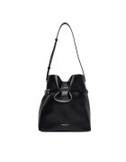 Emporio Armani Дамска чанта - естествена кожа - черна - One Size INTL