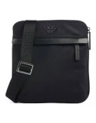 Emporio Armani Дамска чанта Tsantaki Crossbody Logo - полиестер - цвят мауро - един размер