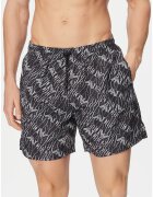 Emporio Armani Мъжки бански шорти - черен/бял - полиестер - кройка Regular Fit