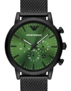 Emporio Armani Мъжки часовник - Armani - Инокс - 46 мм - Черен