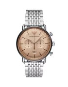 Emporio Armani Мъжки часовник Aviator 1888655785 - Сребърен