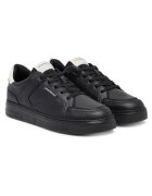 Emporio Armani Мъжки кецове естествена кожа - - мръснобял
