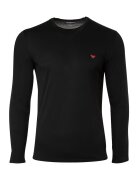 Emporio Armani Памучна блуза с овално деколте