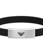 Emporio Armani Силиконова гривна с неръждаема стомана