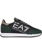 Emporio Armani Спортни обувки EA7 Black&White Vintage NY Черен/Зелен - Зелен/Черен