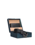 Enrico Coveri Кожени портфейл и колан Erewhon - 2 части - Черен