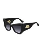 Etro Слънчеви очила Butterfly с градиента - Черен