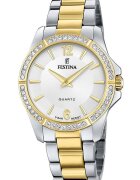 Festina Аналогов часовник с жлеб с циркони