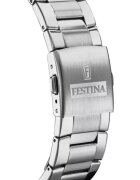Festina Часовник хронограф от неръждаема стомана сребро Черен