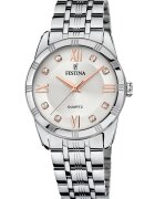Festina Часовник от неръждаема стомана с три стрелки Сребрист