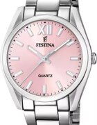 Festina Часовник от неръждаема стомана с три стрелки Сребрист
