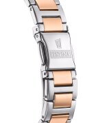 Festina Двуцветен часовник с циркони Rose Gold/Сребрист