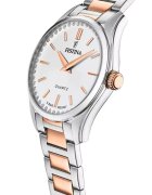 Festina Двуцветен часовник с циркони Rose Gold/Сребрист