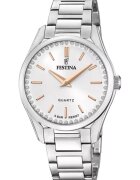 Festina Кварцов часовник от неръждаема стомана Сребрист