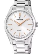 Festina Кварцов часовник от неръждаема стомана Сребрист