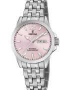 Festina Кварцов часовник с верижка от неръждаема стомана Сребрист