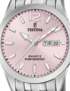 Festina Кварцов часовник с верижка от неръждаема стомана Сребрист