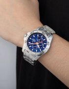 Festina Многофункционален часовник от неръждаема стомана Сребрист